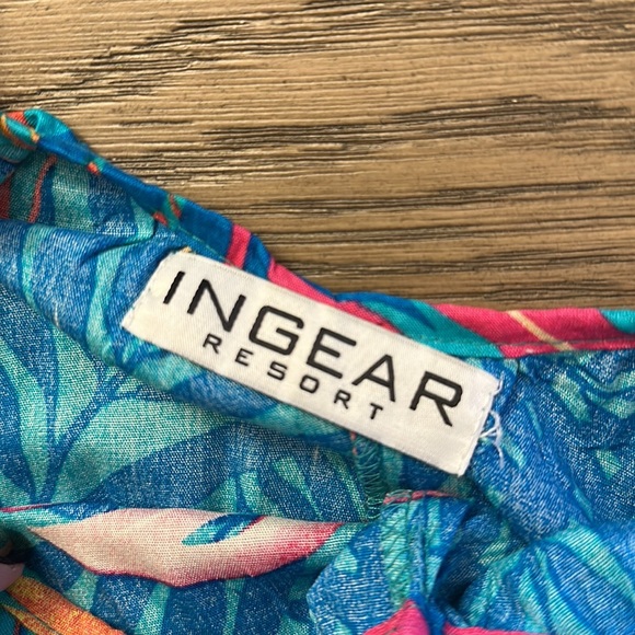 InGear Made In India Bright Floral Summer Plus Size Dress - Picture 3 of 3